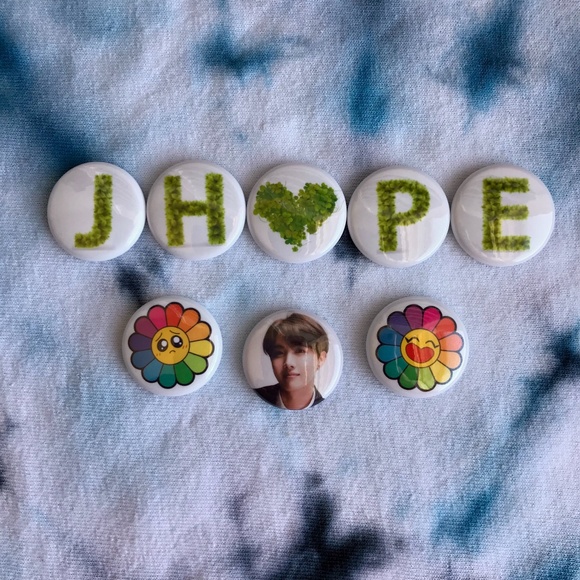 BTS J-Hope Button Set, BTS Artist, Jhope, Hobi, Hoseok - Picture 1 of 1